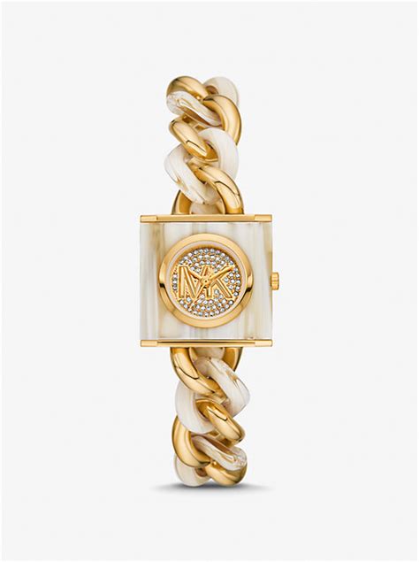 michael kors clear acetate watch|michael kors petite lock.